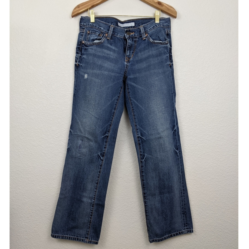 Old navy straight leg mid rise jeans 6